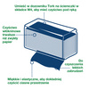 Tork czyściwo włókninowe do lekkich zabrudzeń, białe W4, czyszczenie na mokro lub na sucho, 4 × 120 odcinków, 500479