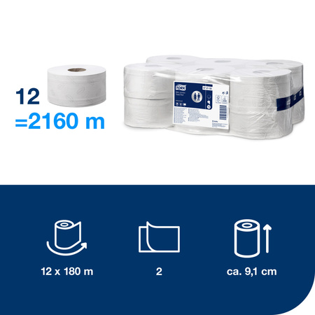 Tork papier toaletowy mini jumbo Advanced