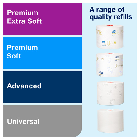 Tork podwójny dozownik do papieru toaletowego w roli Mid-size