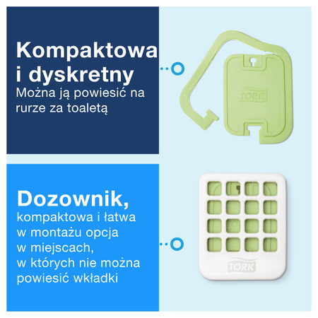 Wkładki odświeżające powietrze Tork A2 o zapachu cytrusowym, łatwy montaż, 20 wkładek, 236014