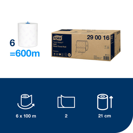 Tork Matic® ekstra miękki ręcznik w roli