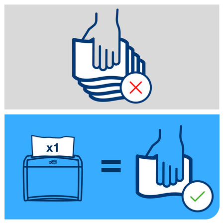 Tork Xpressnap® ekstra miękka biała serwetka dyspenserowa, składana w 1/2