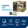 Ściereczki do trudnych zabrudzeń Tork W4 białe, uniwersalne, opakowanie 4 × 105 sztuk, 530179