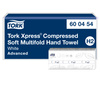 Tork Xpress® skompresowane miękkie ręczniki papierowe składane białe H2, Advanced, 2-warstwowe, składane w M, chłonne, 6 × 200 odcinków, 600454