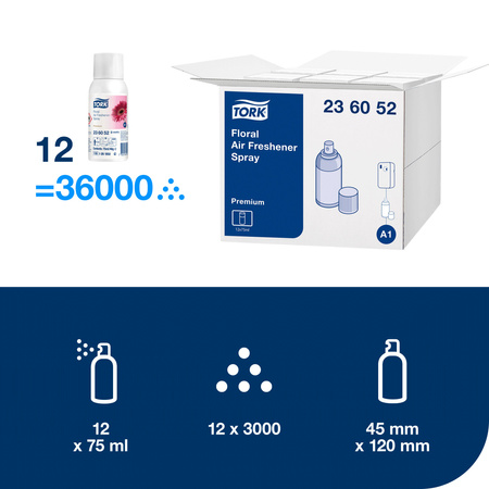 Tork odświeżacz powietrza w sprayu kwiatowy