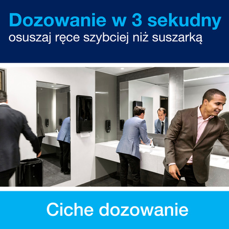 Tork PeakServe® dozownik do niekończących się ręczników, czarny, H5, o dużej pojemności, linia Elevation, 552508