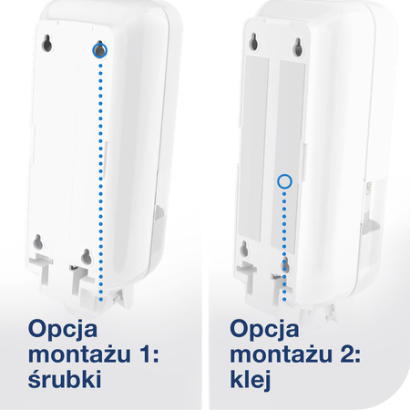 Tork zestaw startowy z dozownikiem do mydła i preparatów dezynfekujących biały S4, dozownik i 1 wkład czystego mydła w pianie, 964201