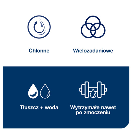 Czyściwo papierowe do trudnych zabrudzeń Tork W1, w rolce, białe, 1 × 1000 odcinków, 130060