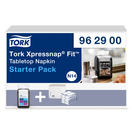 Tork Xpressnap Fit® dozownik do serwetek na stolik, zestaw startowy