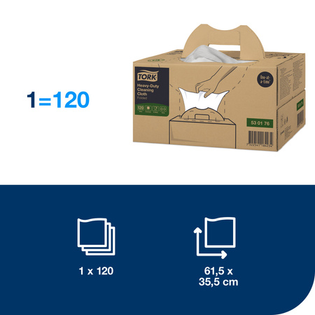 Tork czyściwo włókninowe wielozadaniowe do trudnych zabrudzeń