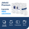 Tork OptiServe® ekstramiękki papier toaletowy bez gilzy biały T7, 3-warstwowy, 18 × 550 odcinków, 472650