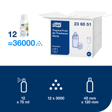 Tork odświeżacz powietrza w sprayu o zapachu owoców tropikalnych
