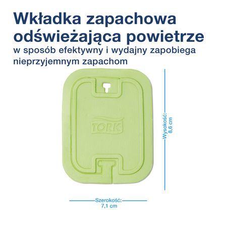 Wkładki odświeżające powietrze Tork A2 o zapachu cytrusowym, łatwy montaż, 20 wkładek, 236014
