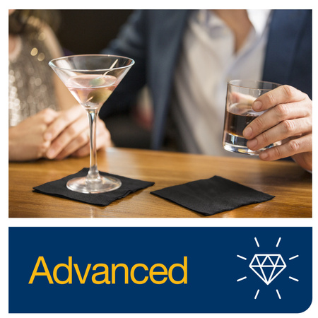 Tork czarna serwetka koktajlowa