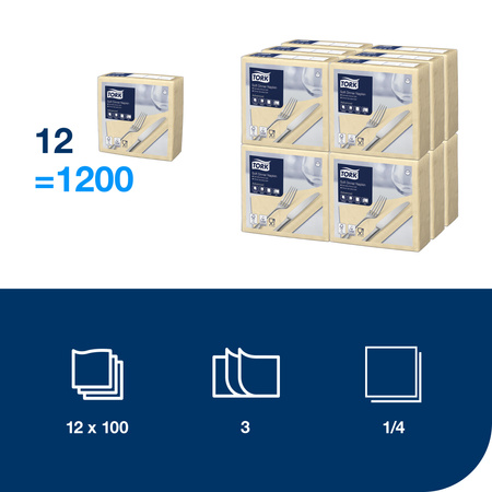 Tork piaskowa miękka serwetka obiadowa