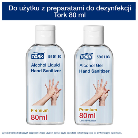 Tork klips do butelki 80 ml, biały, On-The-Go, 511051