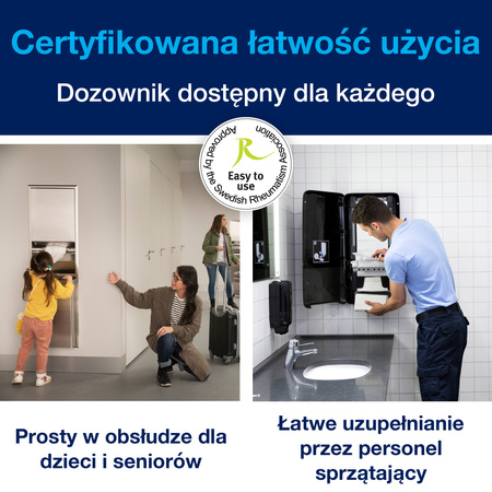 Tork PeakServe® dozownik do niekończących się ręczników, czarny, H5, o dużej pojemności, linia Elevation, 552508