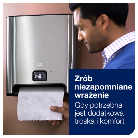 Tork Matic® dozownik do ręcznika w roli z sensorem Intuition™, ze stali nierdzewnej, H1, dozowanie odcinek po odcinku, linia Image Design, 460001