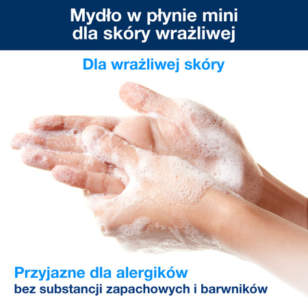 Tork łagodne mydło w płynie mini do skóry wrażliwej S2, testowane dermatologicznie, 8 x 475 ml, 420702