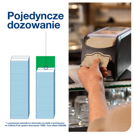 Tork Xpressnap Fit naturalne serwetki dyspenserowe N14, 2-warstwowe, 6 × 720, 12830