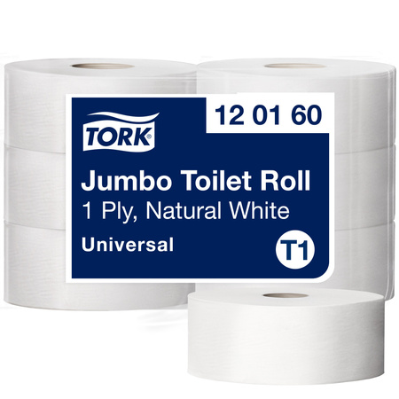 Tork papier toaletowy jumbo Universal, 1-warstwowy