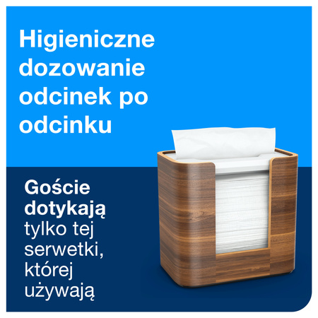 Kompaktowy nablatowy dyspenser do serwetek N4 Tork Xpressnap®, orzech włoski, linia Image, 19,3 cm × 20,3 cm × 13,6 cm, 273002