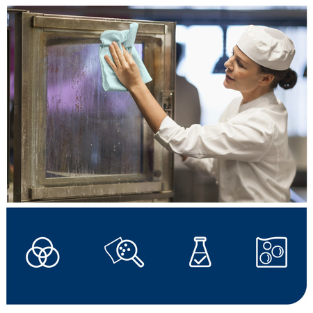 Tork czyściwo włókninowe o niskiej pylności, kolor turkusowy W8