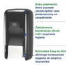 Tork OptiServe® dozownik do 2 rolek papieru toaletowego bez gilzy czarny T7, pionowy, linia Elevation, 558042