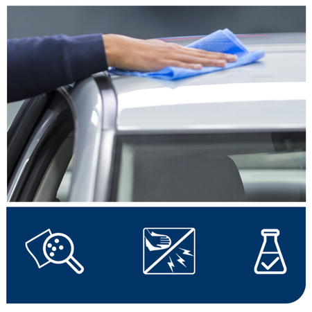 Ściereczki bezpyłowe Tork W4 niebieskie, chłonne, 5 opakowań, 190578