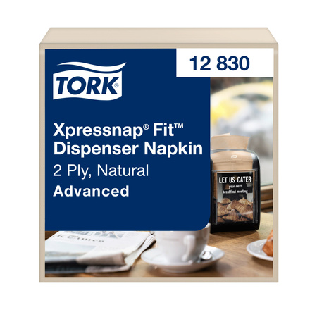 Tork Xpressnap Fit naturalne serwetki dyspenserowe N14, 2-warstwowe, 6 × 720, 12830
