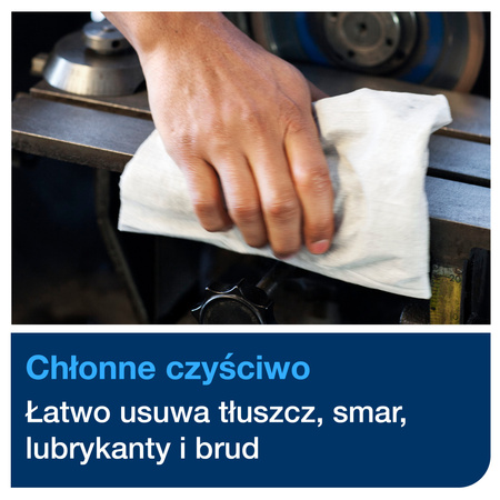 Czyściwo przemysłowe Tork W1 w rolce, szare, 1 × 950 ściereczek, 520304