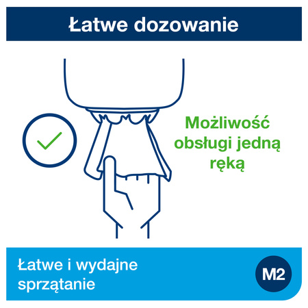 Dozownik Tork, system centralnego dozowania, biały, M2, solidna obudowa, linia Elevation, 559000