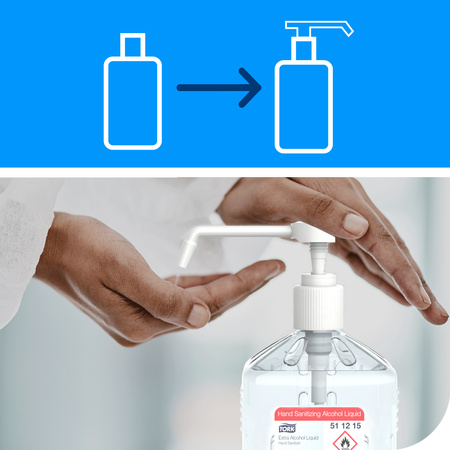 Tork pompka do preparatu w płynie do dezynfekcji w butelce Eurobottle (500 ml)