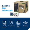 Czyściwo włókninowe kuchenne Tork W4 białe, wysokochłonne, 4 × 75 ściereczek, 473179