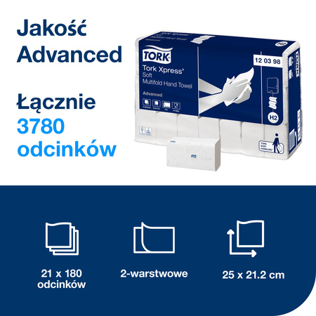 Tork Xpress® miękki ręcznik Multifold (w składce wielopanelowej)