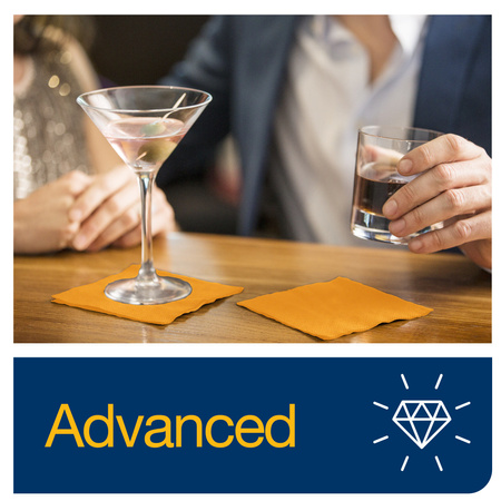 Tork pomarańczowa serwetka koktajlowa