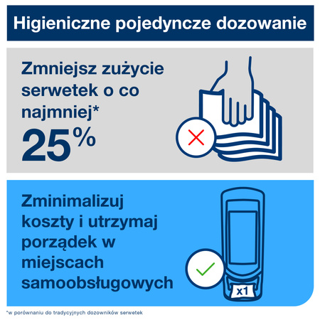 Stojak na serwetki Tork Xpressnap® N4, czarny, pionowy, linia Signature, 62,2 cm × 62,2 cm × 23,5 cm, 272211