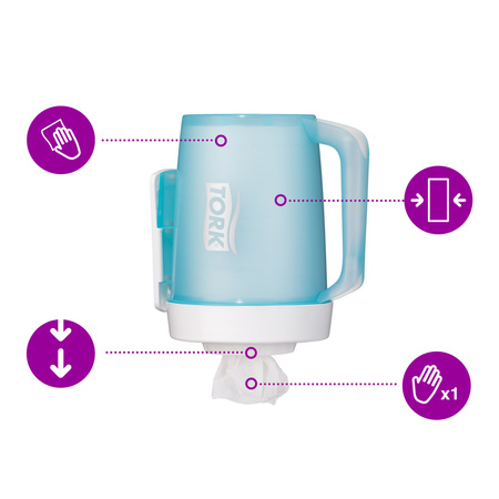 Tork przenośny dozownik mini do ręczników centralnie dozowanych