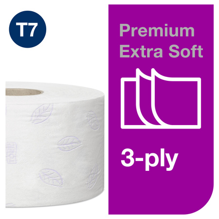 Tork Mini Jumbo ekstra miękki papier toaletowy Premium, 3-warstwowy