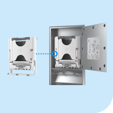 Tork PeakServe® Recessed mały moduł do ręczników do zabudowy
