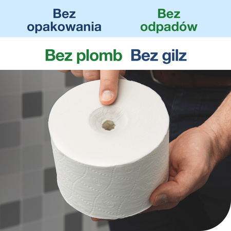 Tork OptiServe® papier toaletowy bez gilzy biały T7, Universal, 1-warstwowy, 24 × 1250 odcinków, 472620