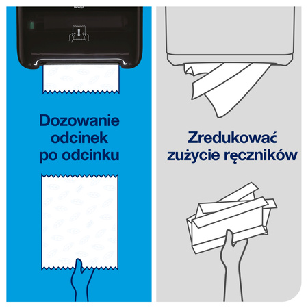 Tork Matic® dozownik do ręczników papierowych w roli H1, czarny, dozowanie po jednym odcinku, linia Elevation, 551008
