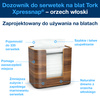 Kompaktowy nablatowy dyspenser do serwetek N4 Tork Xpressnap®, orzech włoski, linia Image, 19,3 cm × 20,3 cm × 13,6 cm, 273002