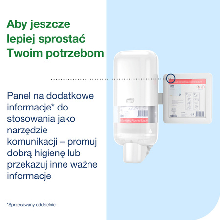 Tork zestaw startowy z dozownikiem do mydła i preparatów dezynfekujących biały S4, dozownik i 1 wkład czystego mydła w pianie, 964201