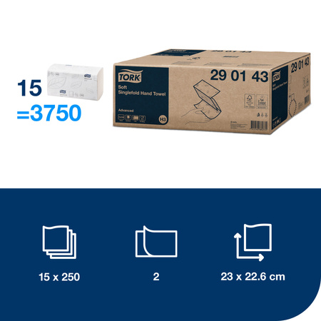 Tork Singlefold miękki ręcznik (w składce ZZ)