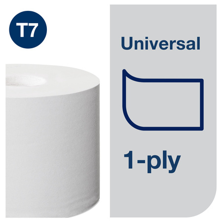 Tork papier toaletowy Mid-size bez gilzy w jakości Universal –1-warstwowy