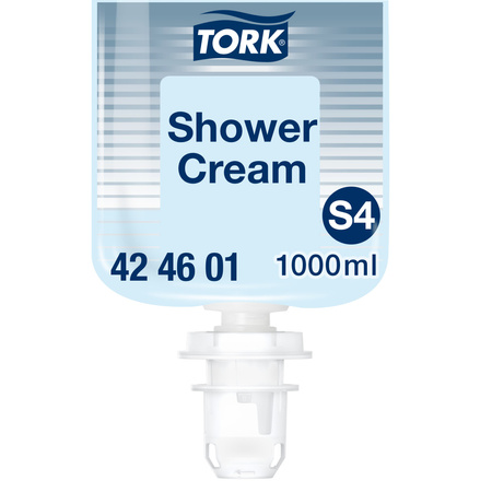 Tork kremowy żel pod prysznic do mycia włosów i ciała S4, zapach unisex, 6 × 1000 ml, 424601