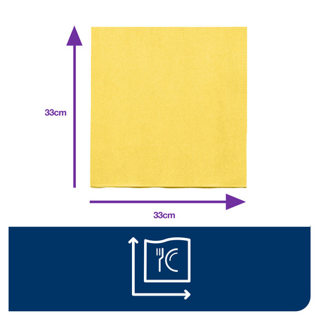 Tork żółta serwetka obiadowa