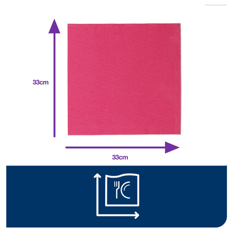 Tork różowa serwetka obiadowa
