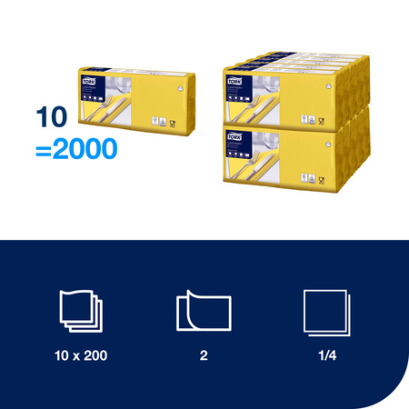 Tork żółta serwetka obiadowa